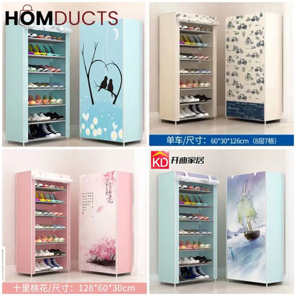 7 layer Printed Shoe Rack