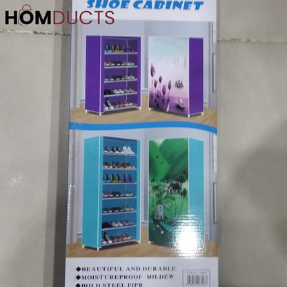 7 layer Printed Shoe Rack