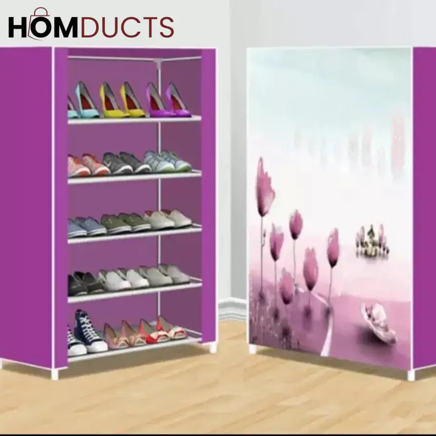 7 layer Printed Shoe Rack