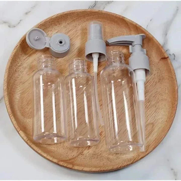 4-Piece Travel Bottle Set – Leakproof Toiletry Containers for Travel & Storage