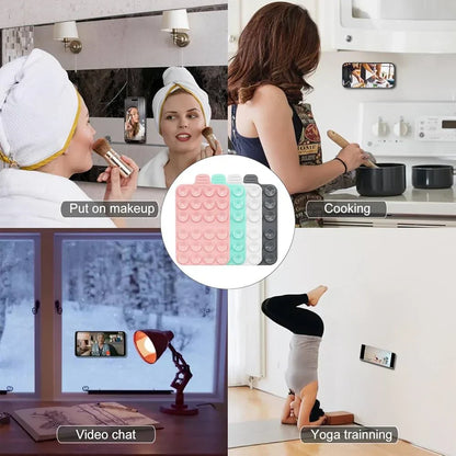 Premium Silicone Suction Cup Phone Holder – Anti-Fall Suction Pad for Mobile Phones & Tables