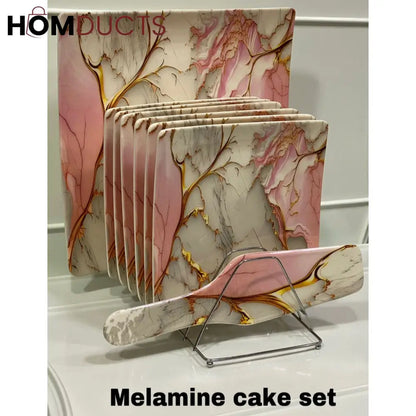 8Pcs Melamine Cake Set