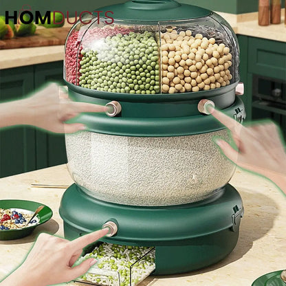 9 Kg Rotating Double Portion Cereal Dispenser
