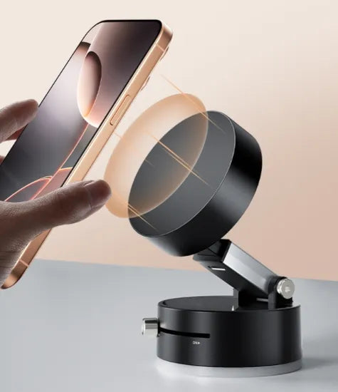 360° Adjustable Car Magnetic Phone Stand | Secure Suction Cup Holder for All Phones