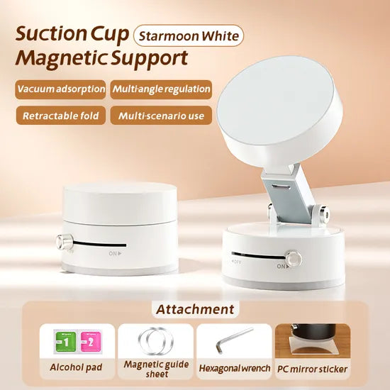 360° Adjustable Car Magnetic Phone Stand | Secure Suction Cup Holder for All Phones