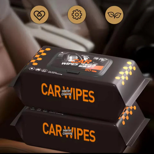Premium 80pcs Dashboard Car Wipes, Dust Removal Vehicle Interior Cleaning Tissues