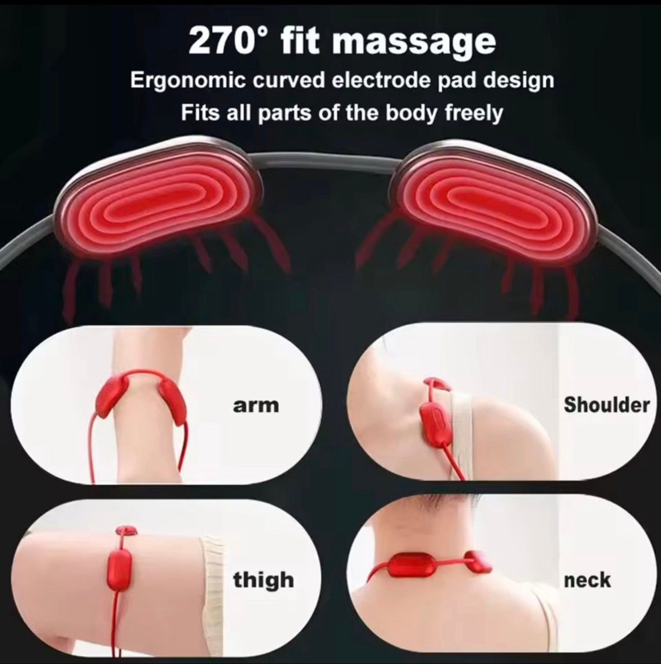 Smart Electric Neck Massager with Heat Therapy & Adjustable Intensity – Relaxation and Pain Relief Device