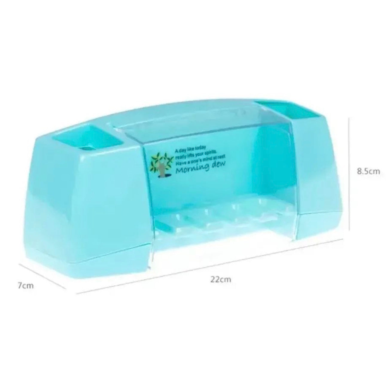 Wall-Mounted Toothbrush Organizer with Cover – Hygienic, Multi-Slot Bathroom Storage