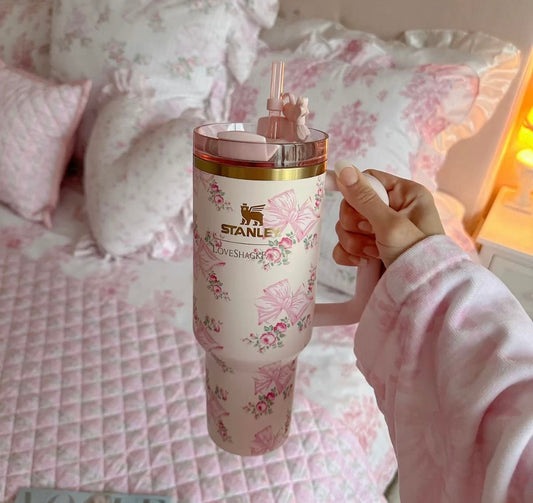 Stanley Love Shack Tumbler With Straw Cover And Gift Box Packing