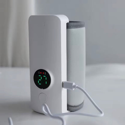 Smart Baby Milk Heater with Digital Temperature Display – Portable Bottle Warmer