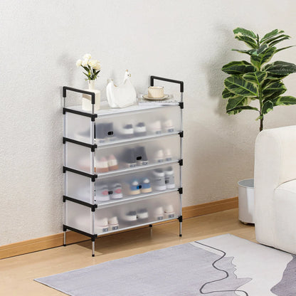 Premium 5-Layer Large Capacity Shoe Organizer – Dustproof Household Shoe Rack & Cabinet Storage Shelf