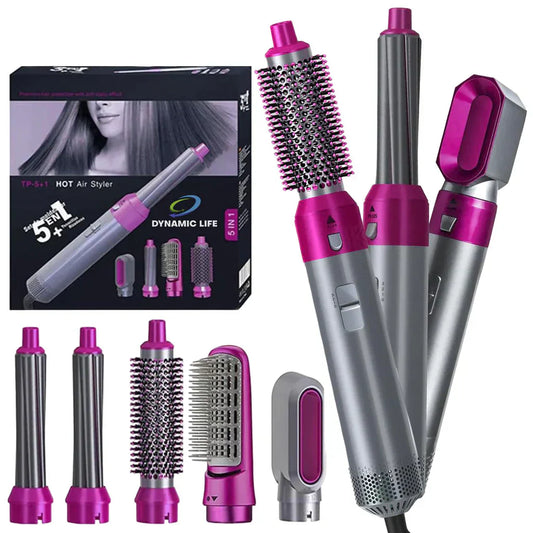 Premium 5-in-1 Multifunctional Hair Dryer Styling Kit – Professional Hot Air Brush & Volumizer