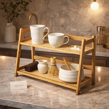 Premium Wooden 2-Tier Indoor Plant Stand – A-Frame Display Rack for Home Decor
