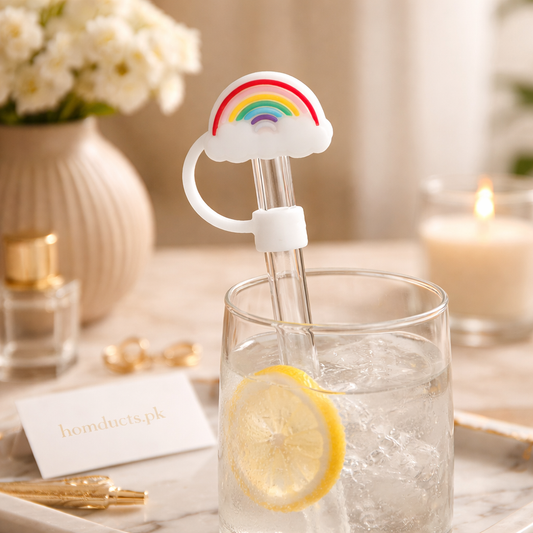 Premium Cloud Straw Topper – Reusable Silicone Drink Charm for Glass & Tumblers