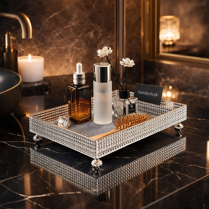 Desktop Perfume And Cosmetic Storage Tray