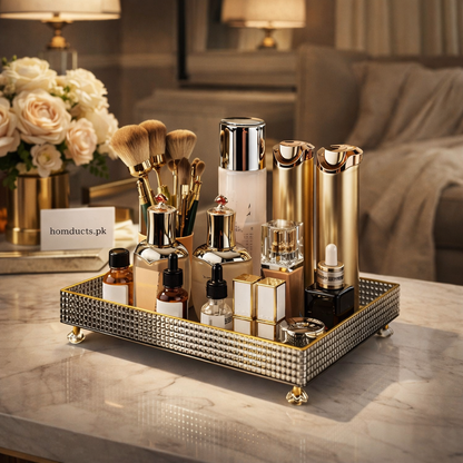 Desktop Perfume And Cosmetic Storage Tray