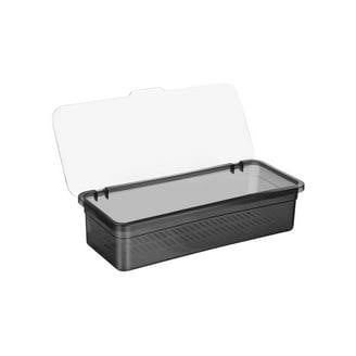 Premium Transparent Cutlery Organizer Box with Lid – Kitchen Utensil Storage Container