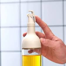 Premium Glass Oil Dispenser Bottle with Easy-Pour Pump for Kitchen