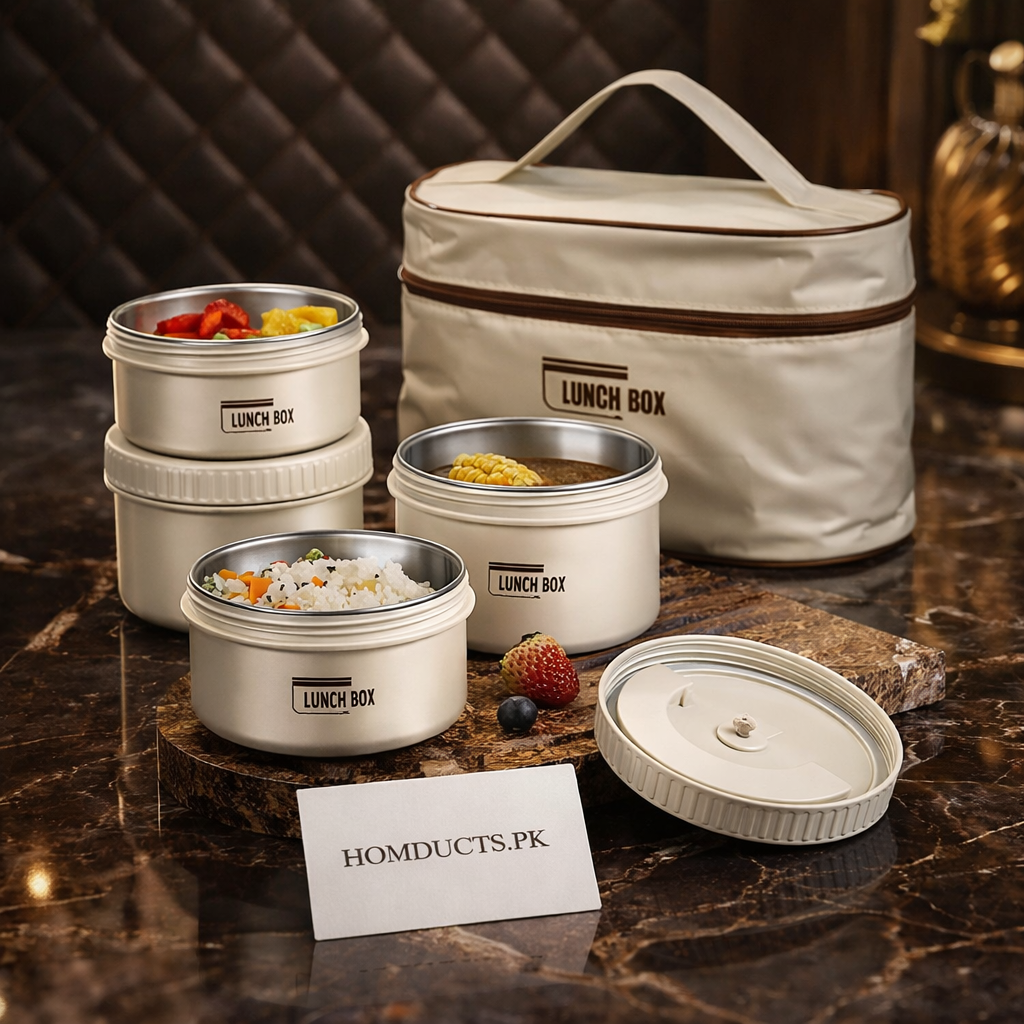 Portable Lunch Box With Insulated Bag