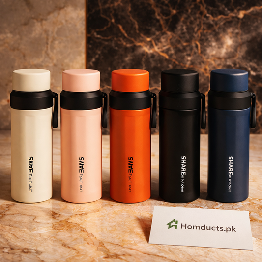 Luxury Insulated Stainless Steel Water Bottle – Leak-Proof, Thermal Flask | Homducts.pk
