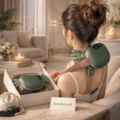 Advanced Trapezius Neck & Shoulder Massager with Heat – Smart Deep Kneading Therapy Device