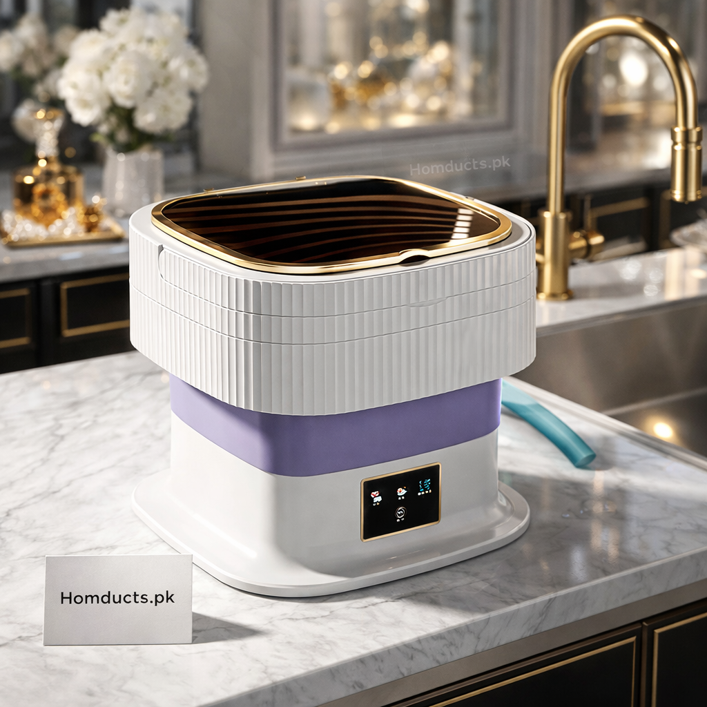 Smart Foldable 11L Mini Washing Machine – Portable Collapsible Washer for Small Loads