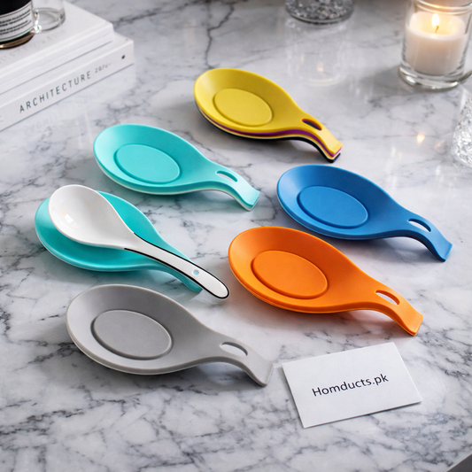 Premium Heat-Resistant Spoon Rest | Non-Slip Kitchen Utensil Holder