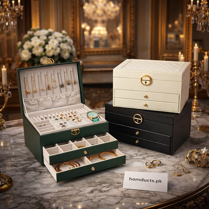Multilayer High-end Jewelry Organizer With Lock