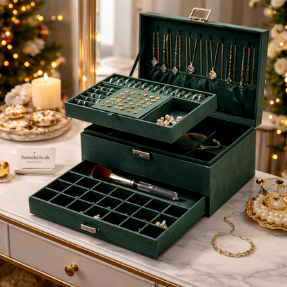 Luxury Flannel Jewelry Organizer