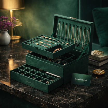 Luxury Flannel Jewelry Organizer