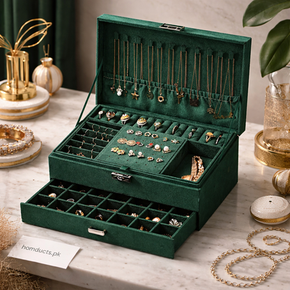 Luxury Flannel Jewelry Organizer