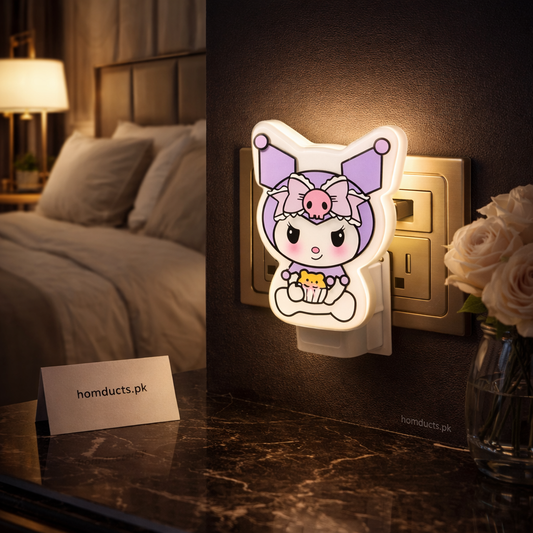 Cute Plug-In LED Night Light – Decorative Bedroom & Kids Room Lamp