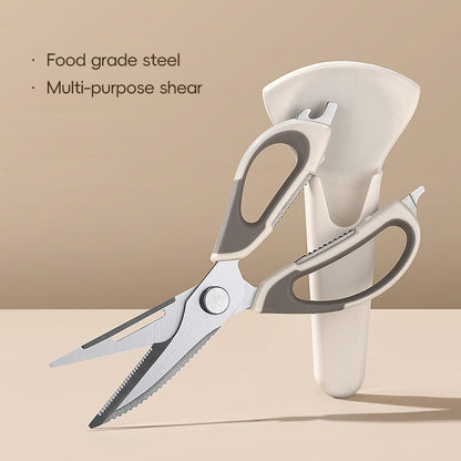 Magnetic Kitchen Bone Scissors with Stand – Heavy-Duty Multipurpose Food Shears