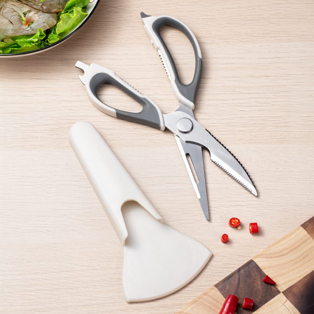 Magnetic Kitchen Bone Scissors with Stand – Heavy-Duty Multipurpose Food Shears