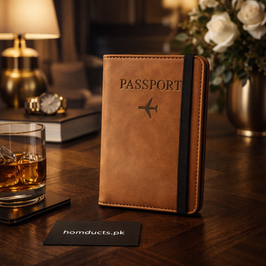 Vintage PU Leather Passport Holder and Travel Wallet – Multi Card Organizer with Cash Pocket for Men & Women