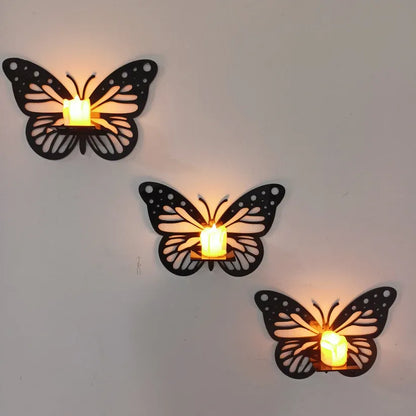 Butterfly Wooden Shelf – Decorative Wall Mounted Organizer (6x8")