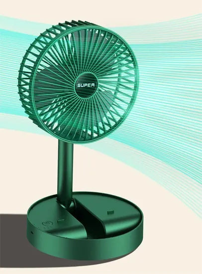 Folding Storage net red Rechargeable Mini Stand fan