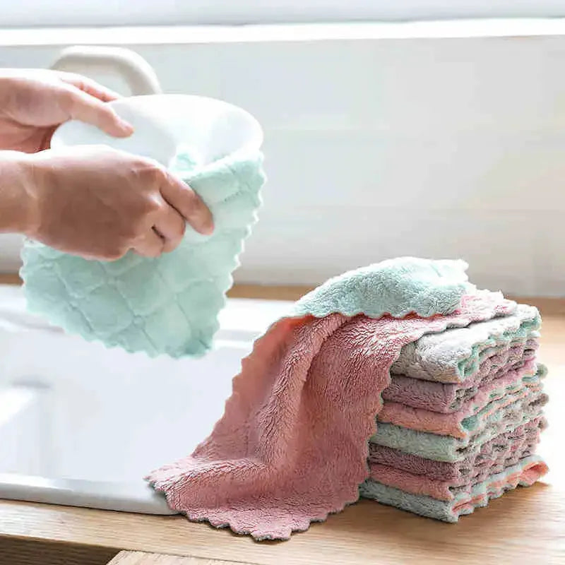 Super Cleaning Towel Pack of 10 – Premium Microfiber Super-Absorbent Reusable Cleaning Cloths