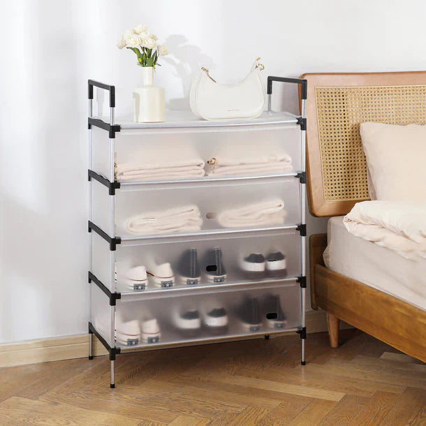 Premium 5-Layer Large Capacity Shoe Organizer – Dustproof Household Shoe Rack & Cabinet Storage Shelf