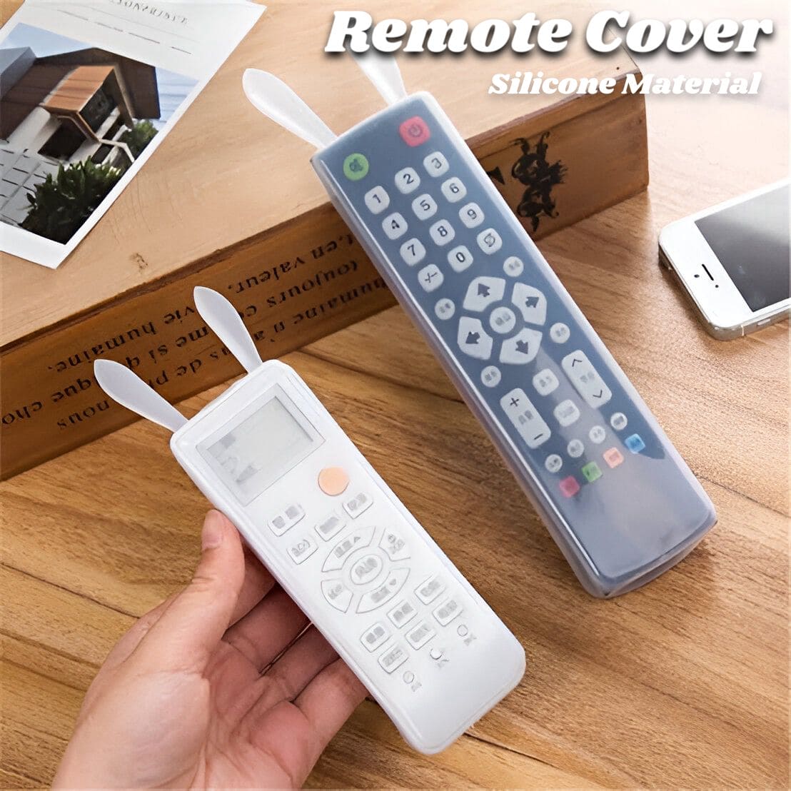 Premium Silicone Rabbit Remote Control Cover – Glow in the Dark TV Remote Protector Case | Waterproof & Anti-Fall
