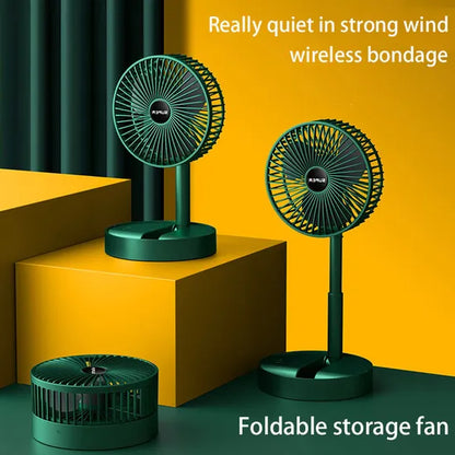 Folding Storage net red Rechargeable Mini Stand fan
