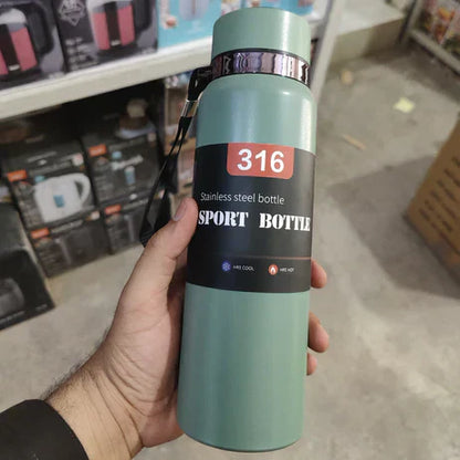 Temperature Display Stainless Steel Water Bottle 800ML – Hot & Cold Thermos for Travel & Home