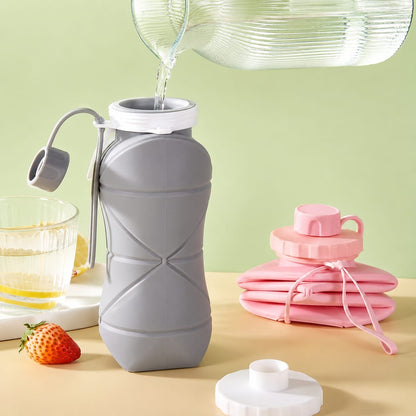 Foldable Silicone Bottle | Leakproof Travel Bottle | Portable & Space Saving