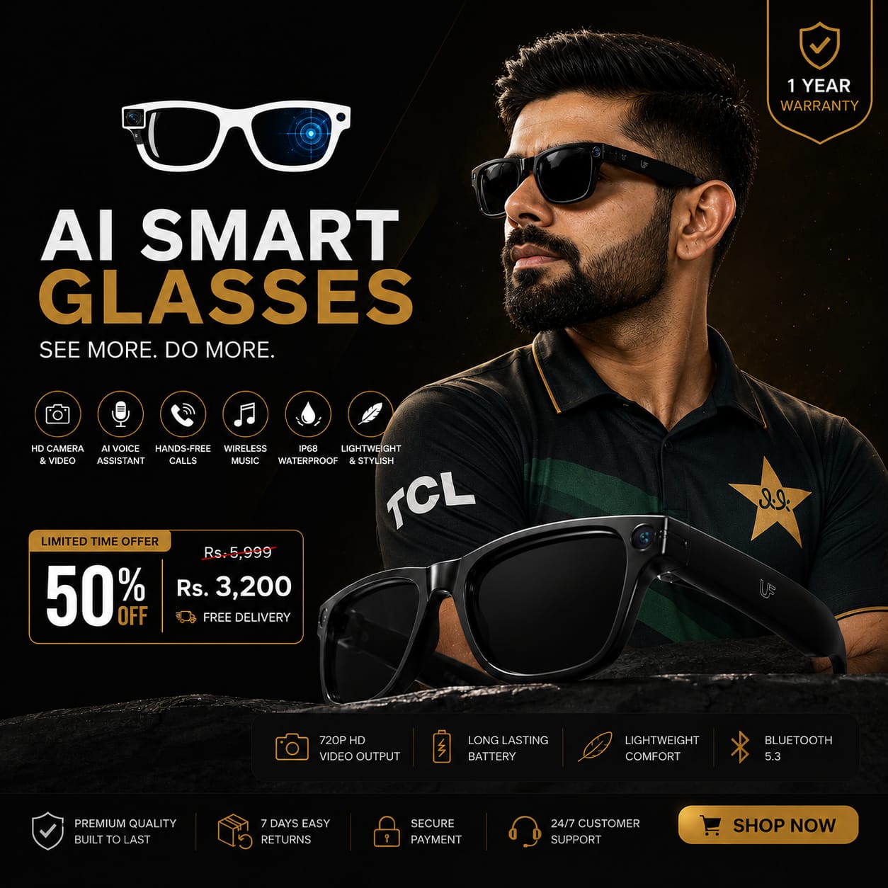 🕶️ Smart A.I M.E.T.A Glasses – Better Life ✨