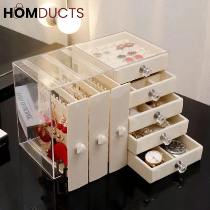 Acrylic 5+3 Drawer Jewelery Organiser