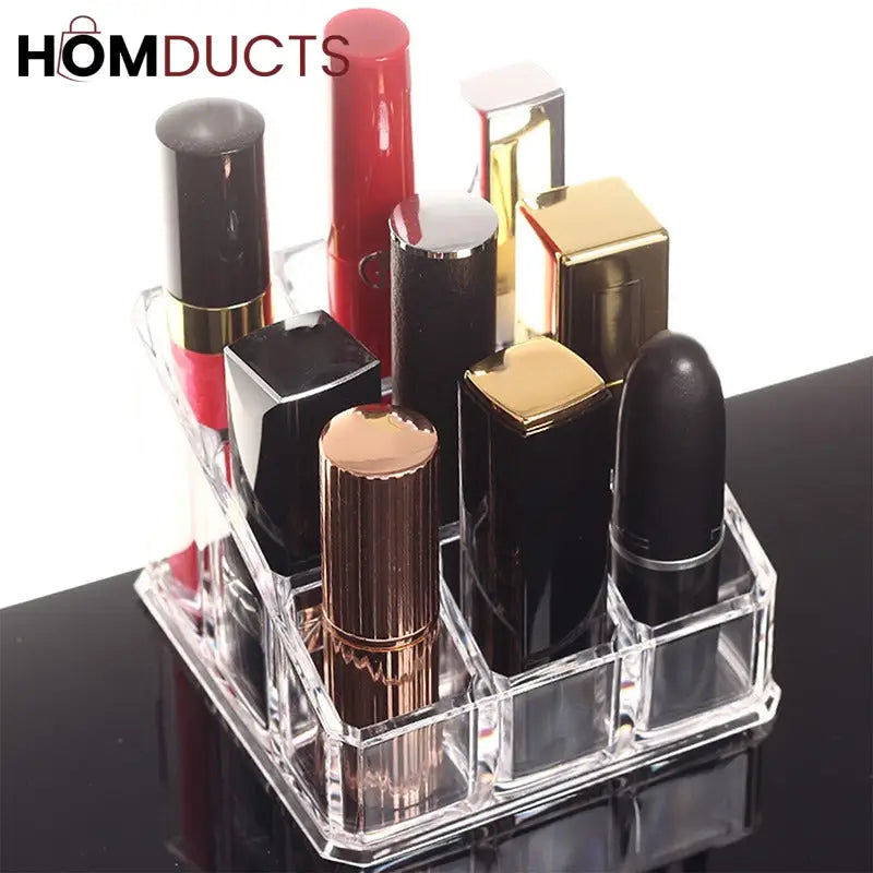 Acrylic 9 Grid Lipstick Organiser