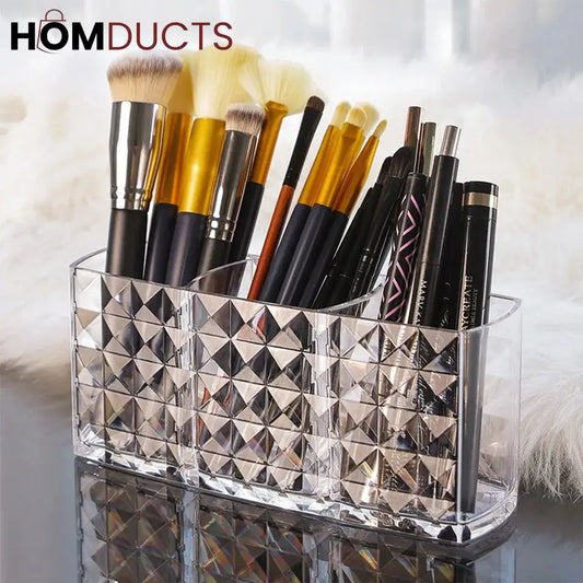 Acrylic Diamond Cut Desktop Organizer