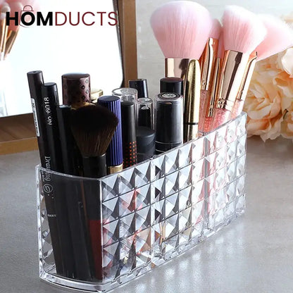 Acrylic Diamond Cut Desktop Organizer