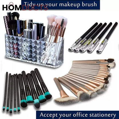 Acrylic Diamond Cut Desktop Organizer
