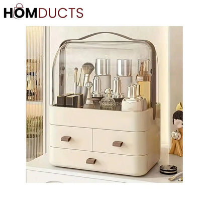 Acrylic Double Door Cosmetic Organizer